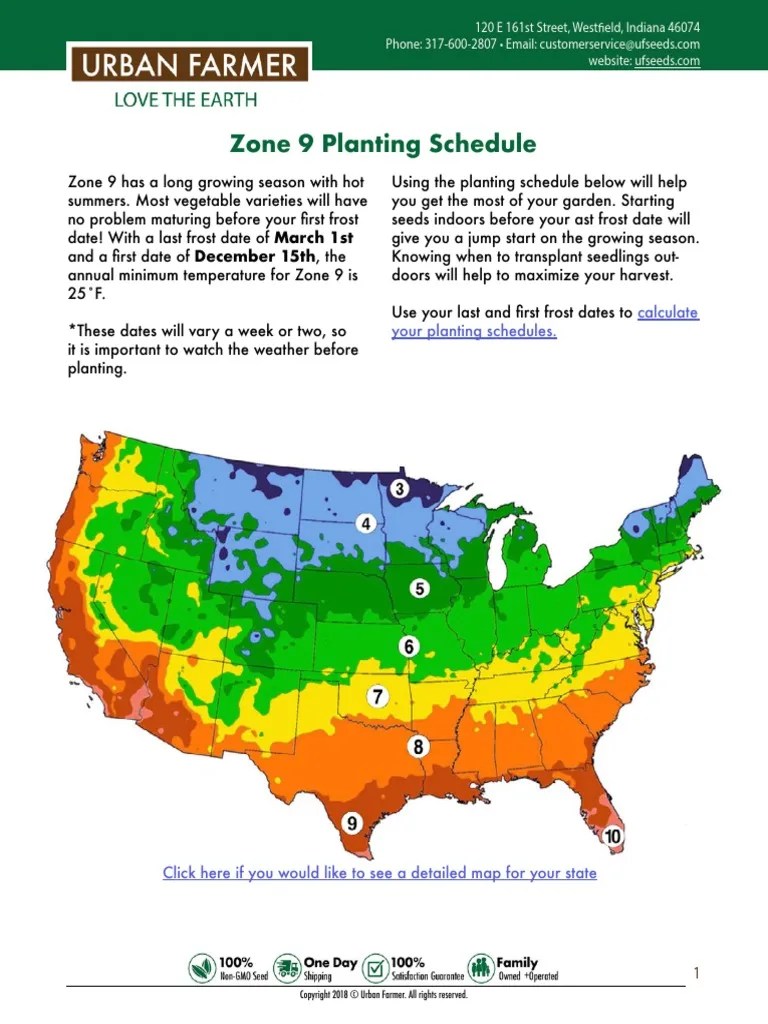 What To Grow in Zone 9 PDF