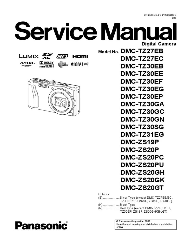 Panasonic DMC-TZ30 / DMC-TZ27 / DMC-TZ31 / DMC-ZS19 / DMC-ZS20 Digital