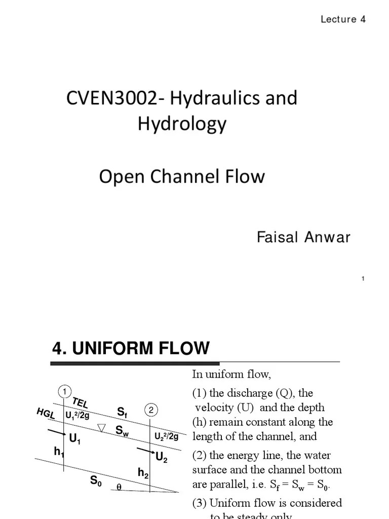 Lecture 4-Uniform Flow | PDF | Applied And Interdisciplinary Physics