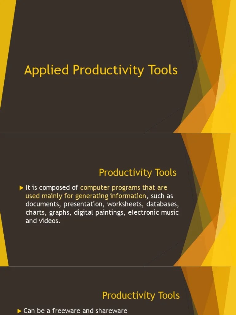 Applied Productivity Tools Hyperlink Computing