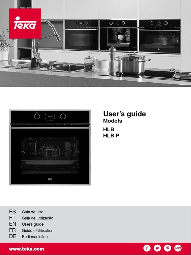 Manual HLB 860 English PDF Oven Pyrolysis