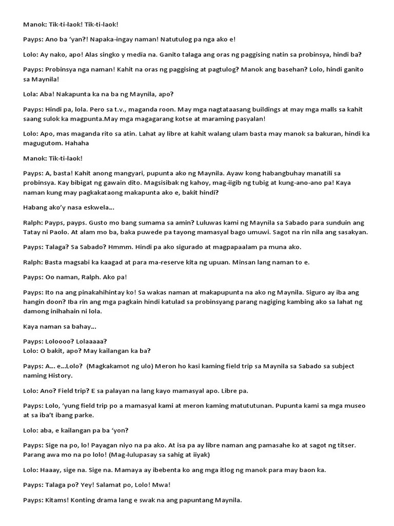 Filipino Declamation PDF