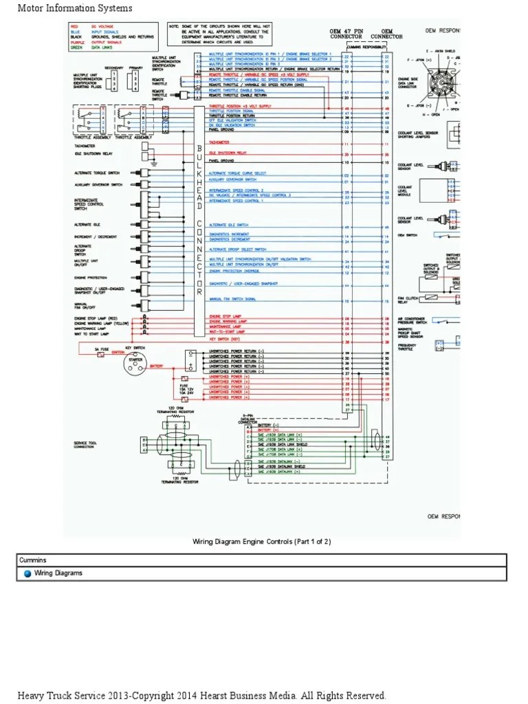 Diagrama de Control de Motor Cumins | PDF