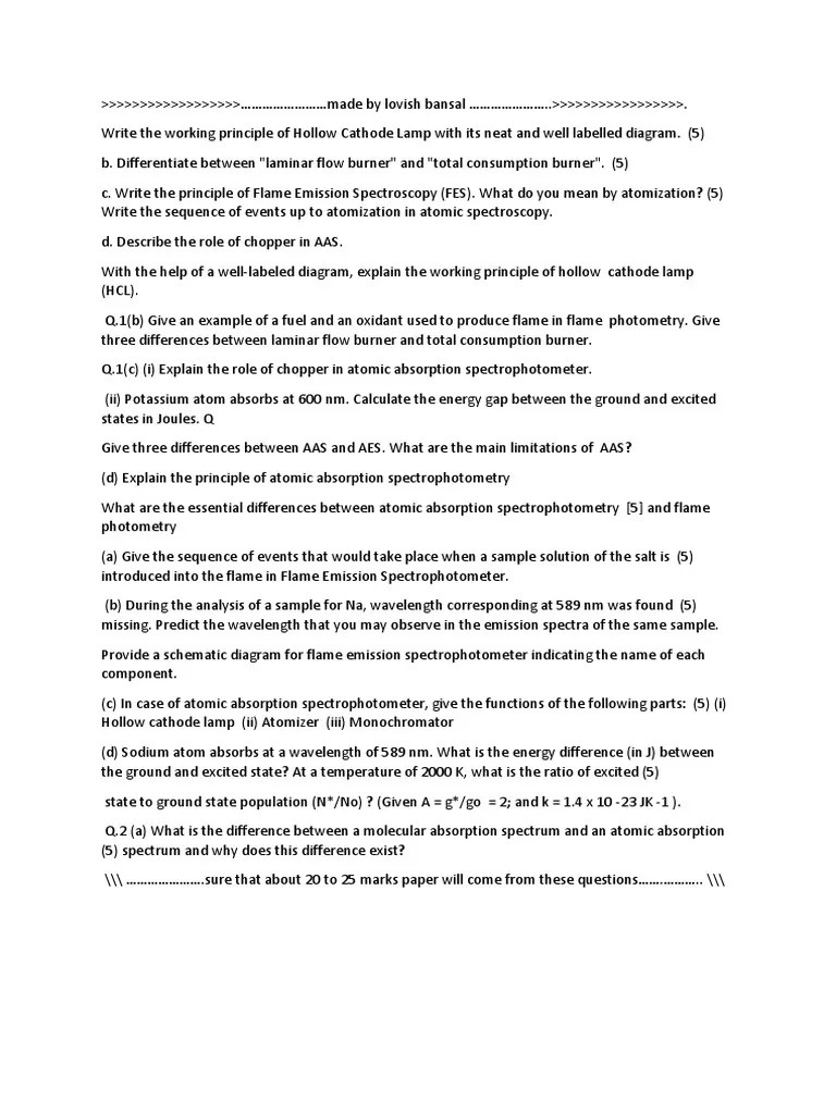 Aas and Aes Questions PDF