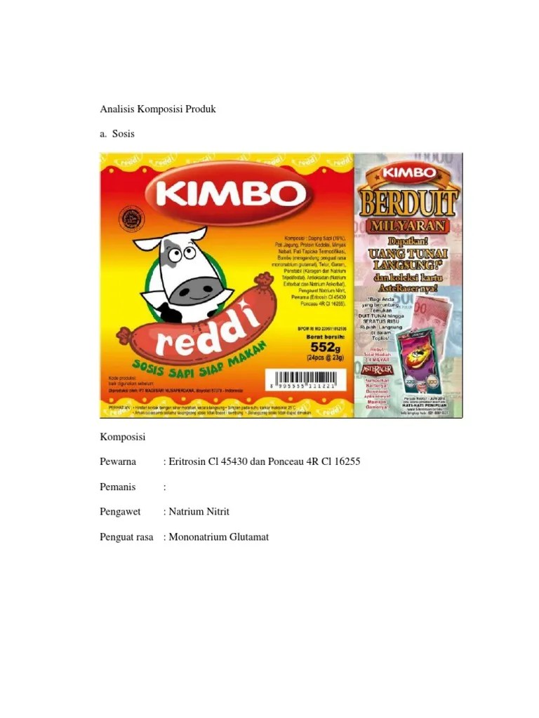 Analisis Komposisi Produk | PDF