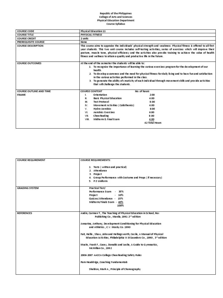 Obe P.e 11 | Pdf | Physical Education | Physical Exercise