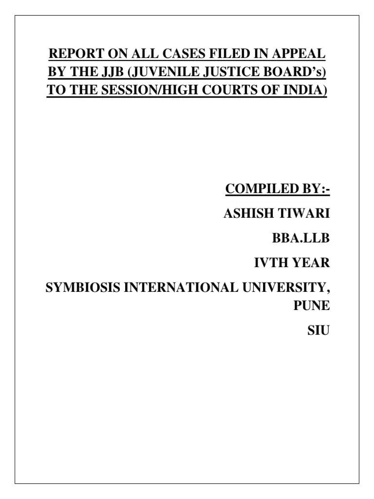 List of Case Filed Against Juvenile Board PDF Bail Judgment (Law)
