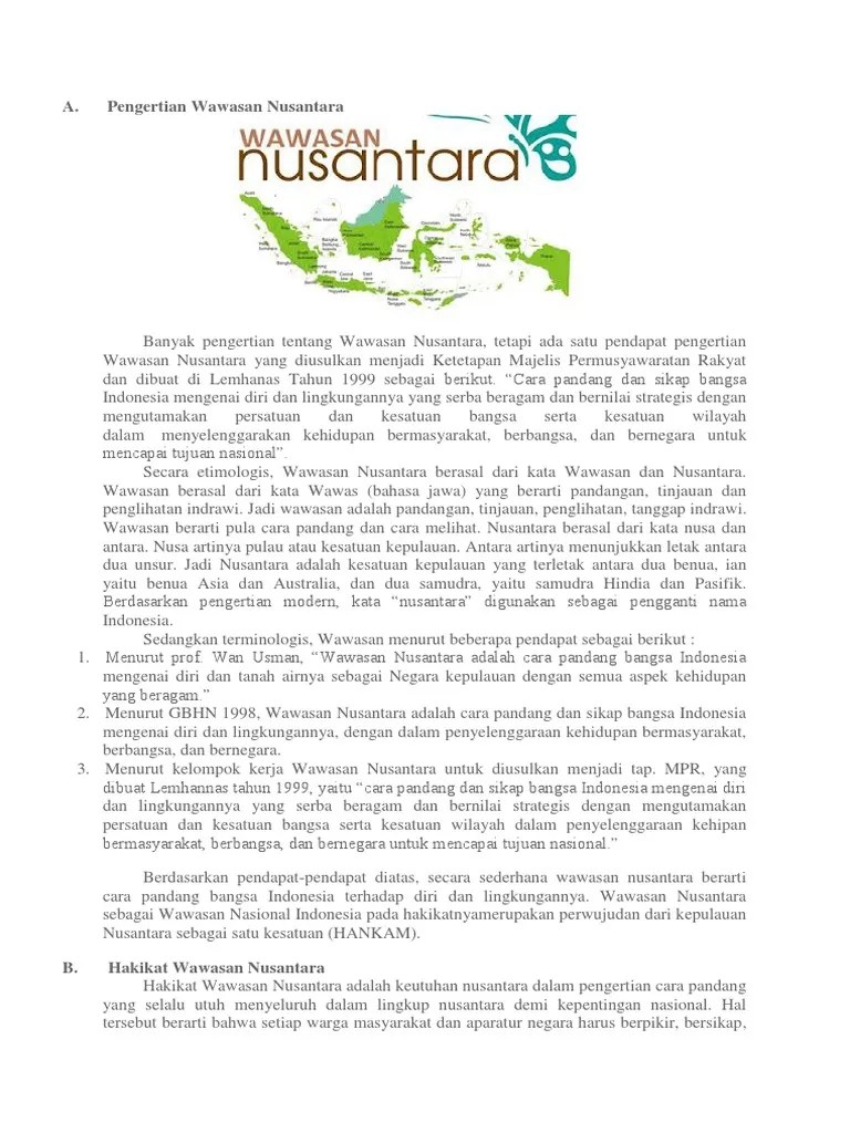Wawasan Nusantara Semester 2 Kelas 10 | PDF