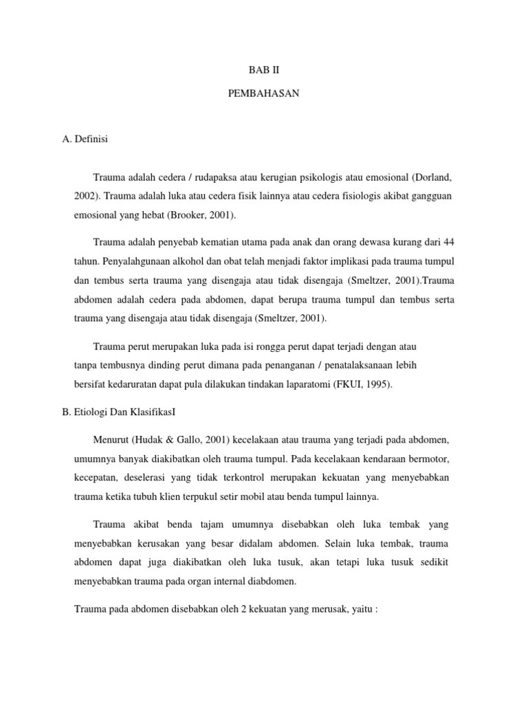 Materi Trauma Tajam | PDF