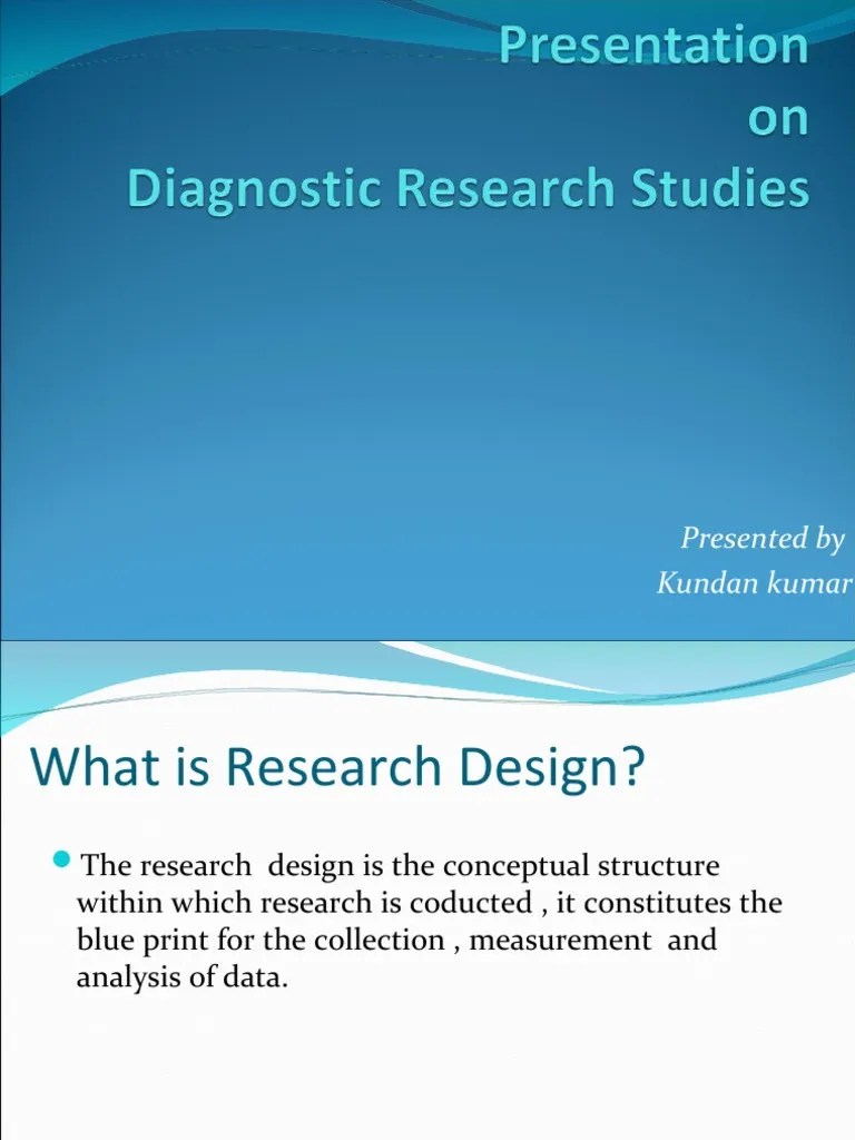 diagnostic research studies