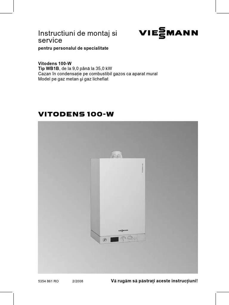 Manual Viessmann Vitodens 100 W | PDF