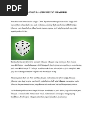 Pola Bilangan Dalam Kehidupan Sehari Hari | PDF