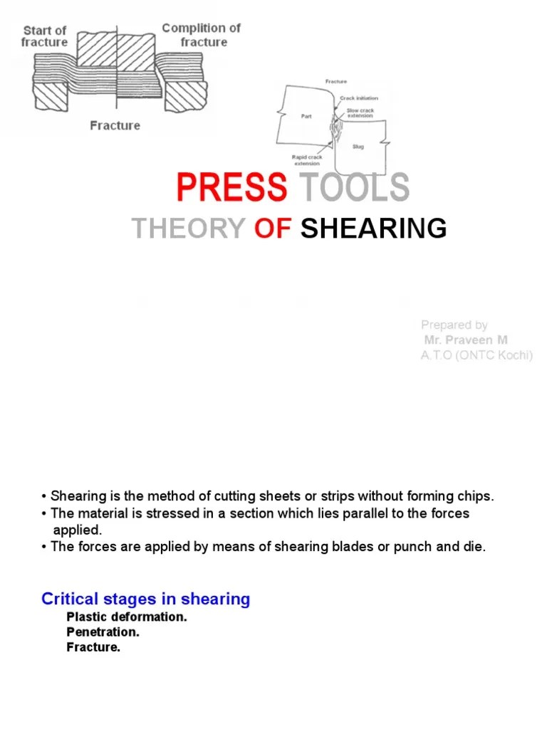 02 Theory of Shearing | PDF