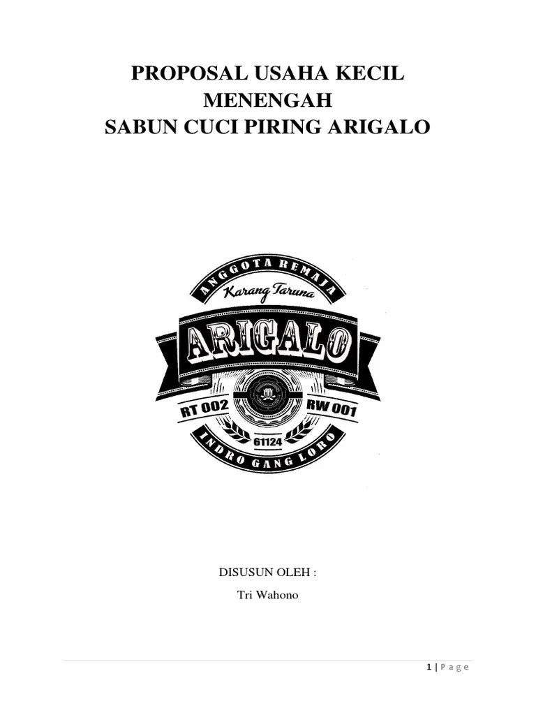 Contoh Proposal Usaha Sabun