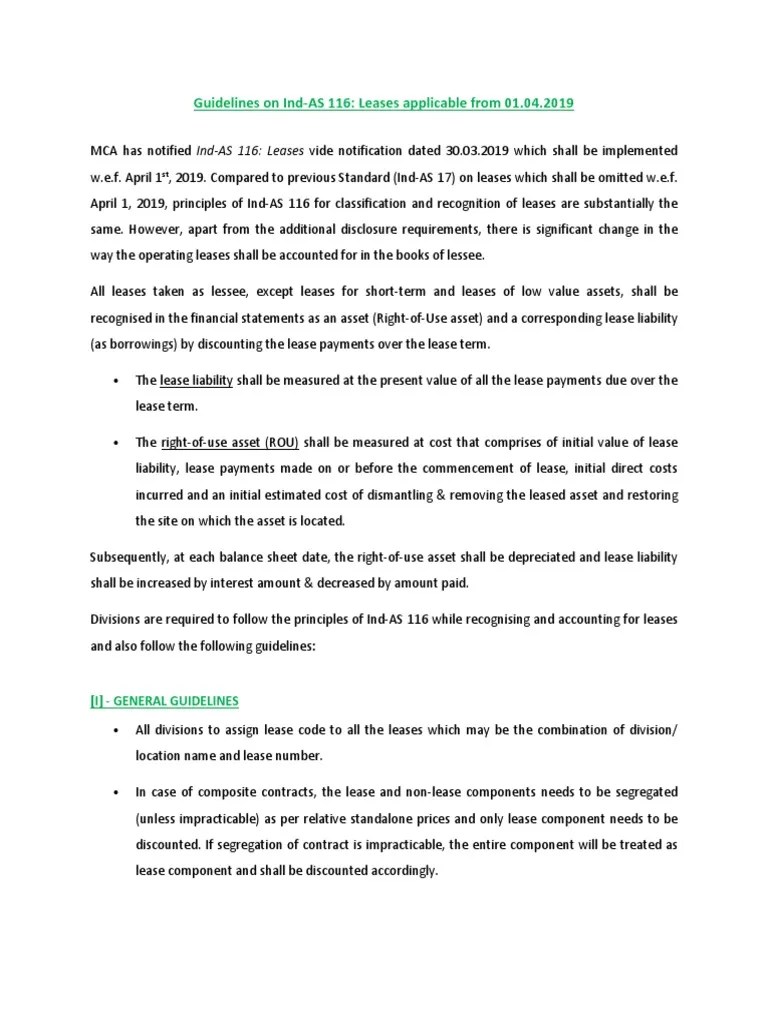 Lease Guidelines PDF Lease Discounting