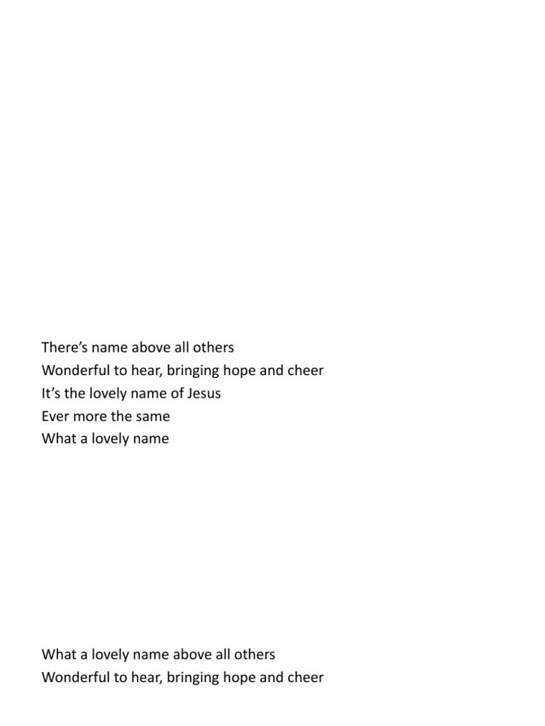 What A Lovely Name PDF