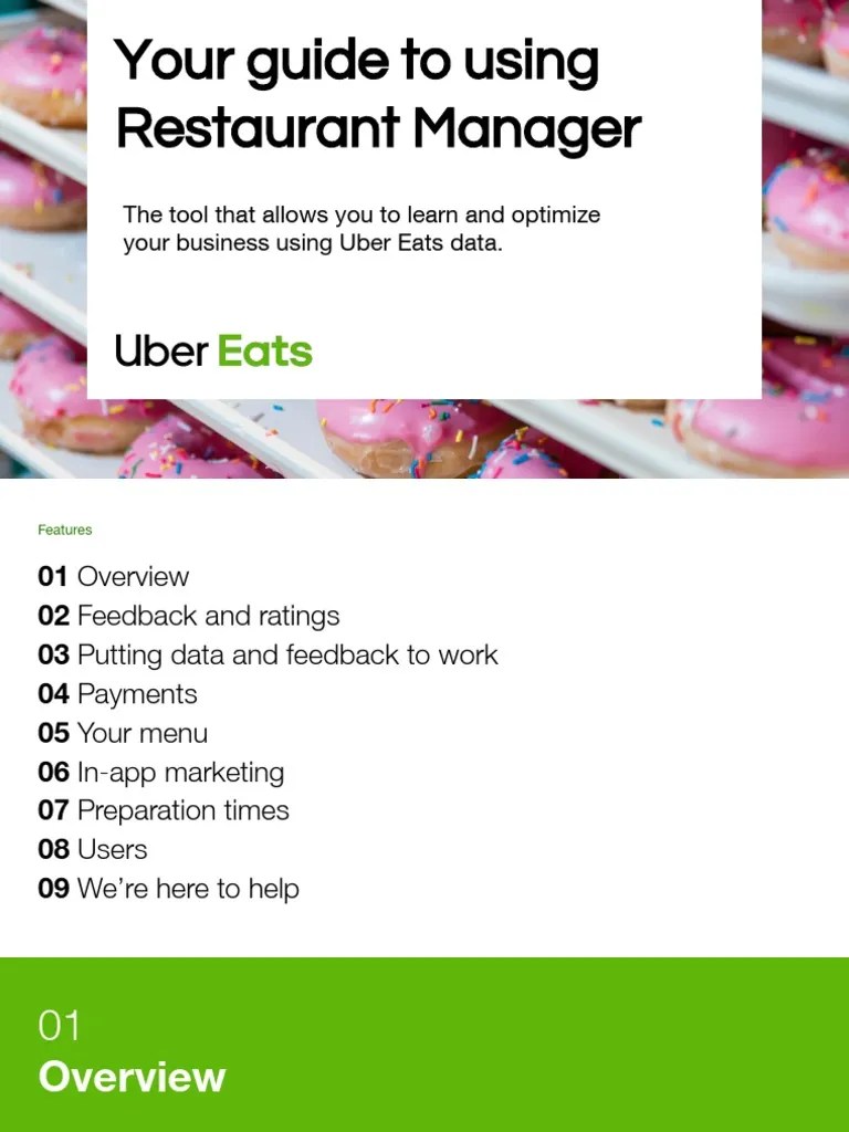 Uber Eats Restaurant Manager Training Menu Restaurants