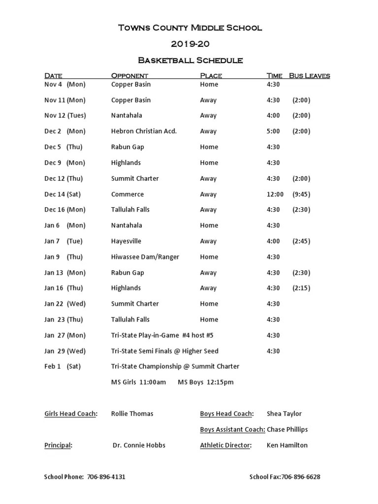 201920 ms basketball schedule