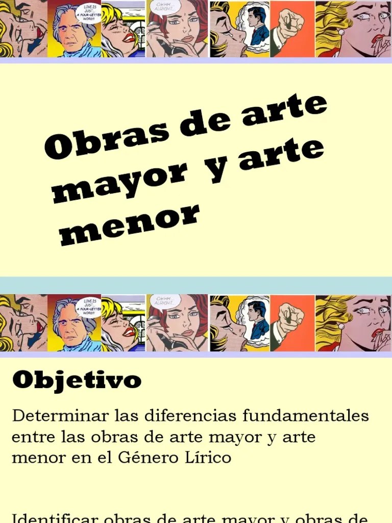 OBRAS DE ARTE MAYOR Y MENOR copia.ppt Poesía Ritmo