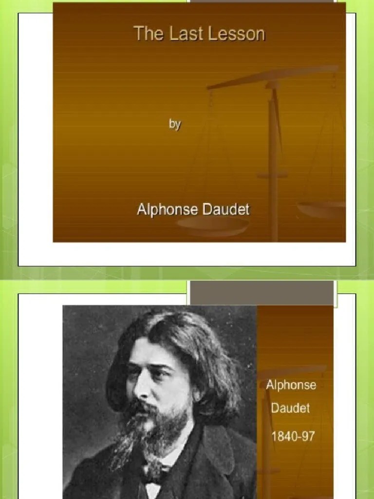 The Last Lesson Class 12th PDF