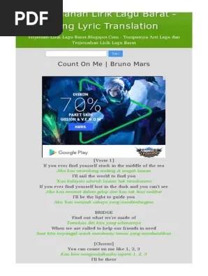 Count On You Lyric | PDF