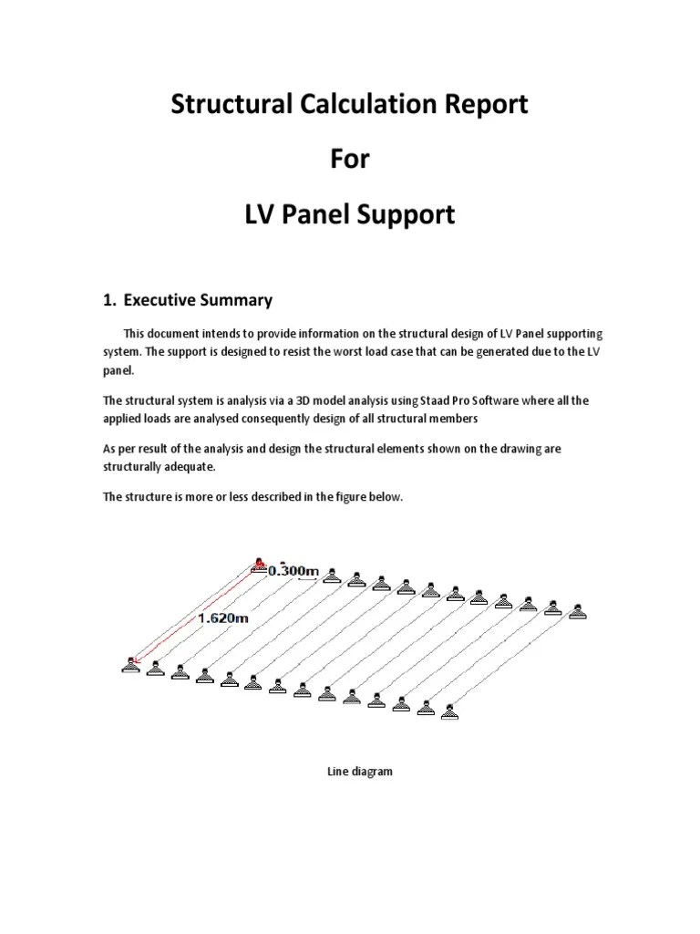 Structural Calculation Report Structural Load Bending