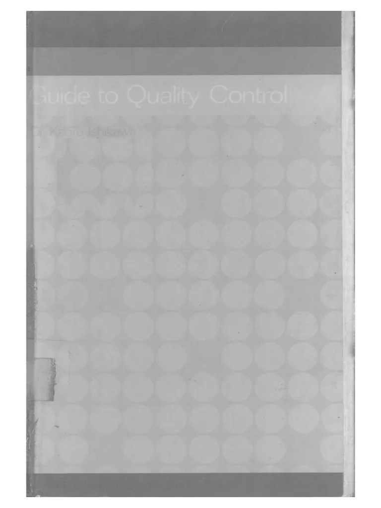 Kaoru Ishikawa Guide To Quality Control PDF PDF