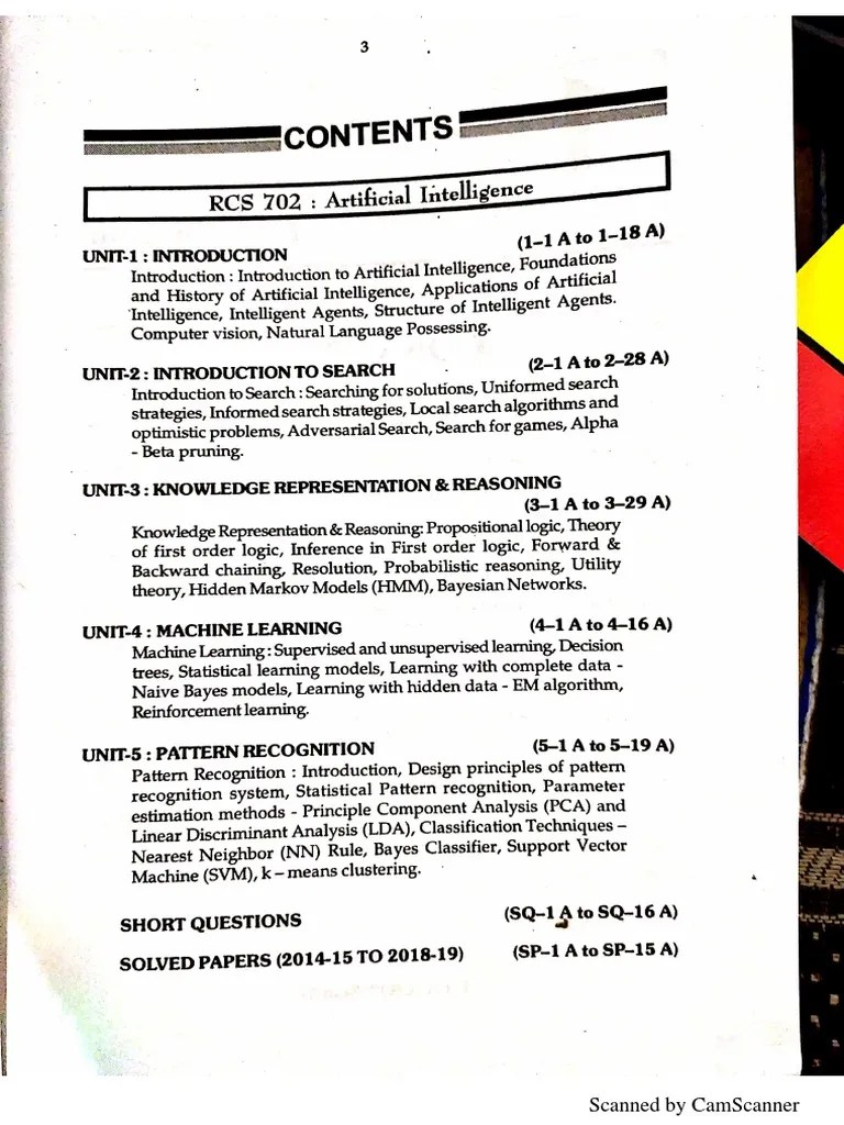 Artificial Intelligence Notes AKTU PDF
