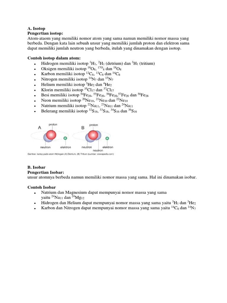Arti Isotop – Rasanya