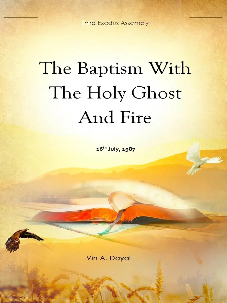 19870716 The Baptism With The Holy Ghost And Fire John