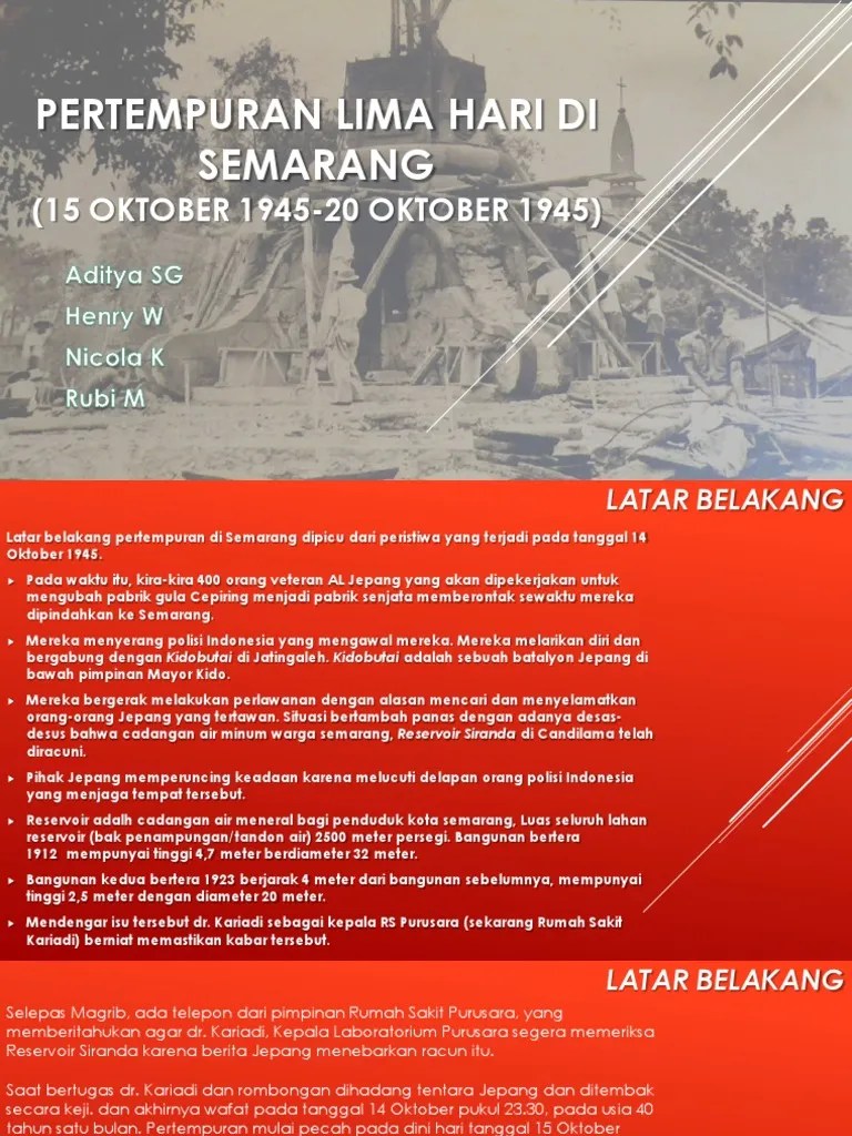 Pertempuran Lima Hari Di Semarang | PDF