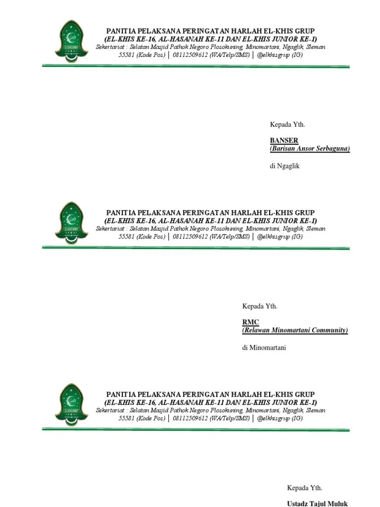 Amplop Surat Tembusan | PDF