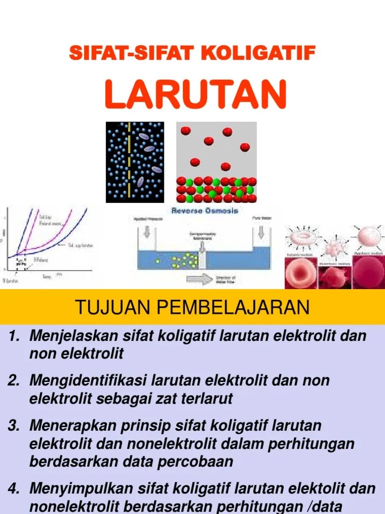 SIFAT KOLIGATIF LARUTAN Perbaikan | PDF
