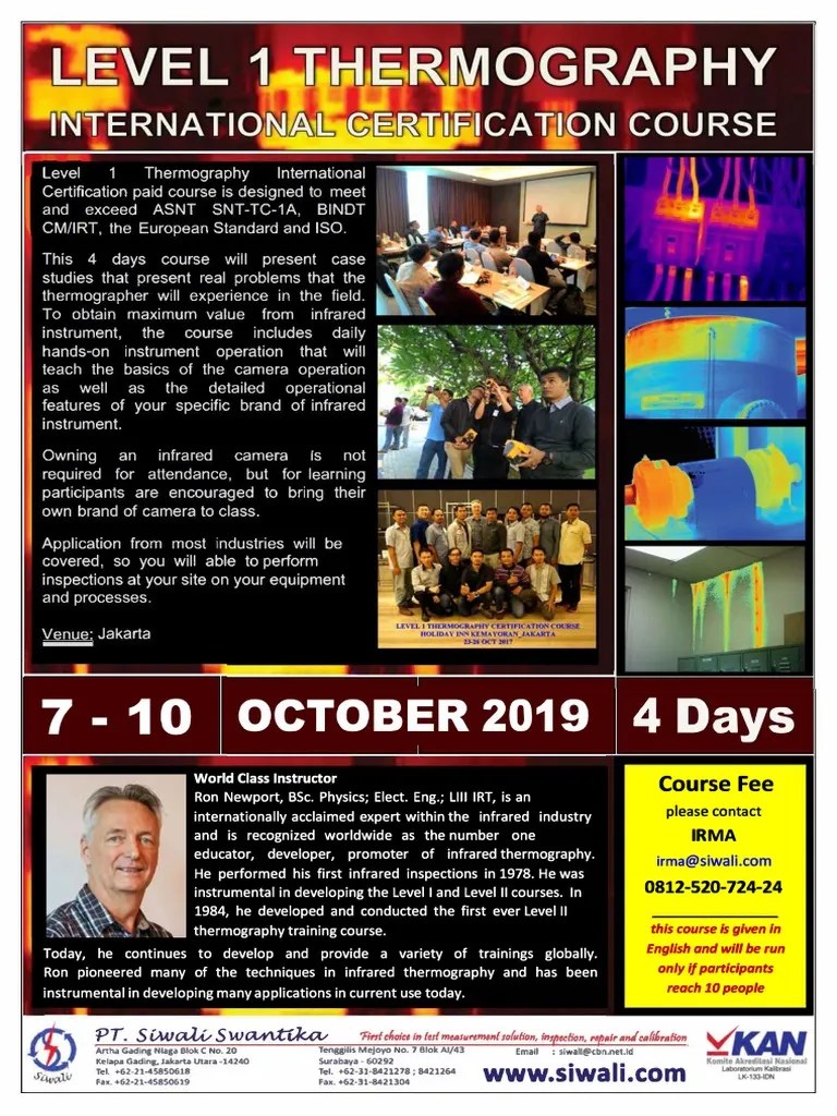 Level 1 Thermography Course RonNewport PDF PDF Thermography
