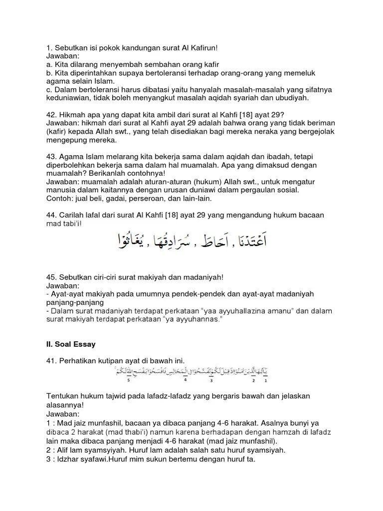 Ciri Ciri Ayat Makiyah Dan Madaniyah – Mudah