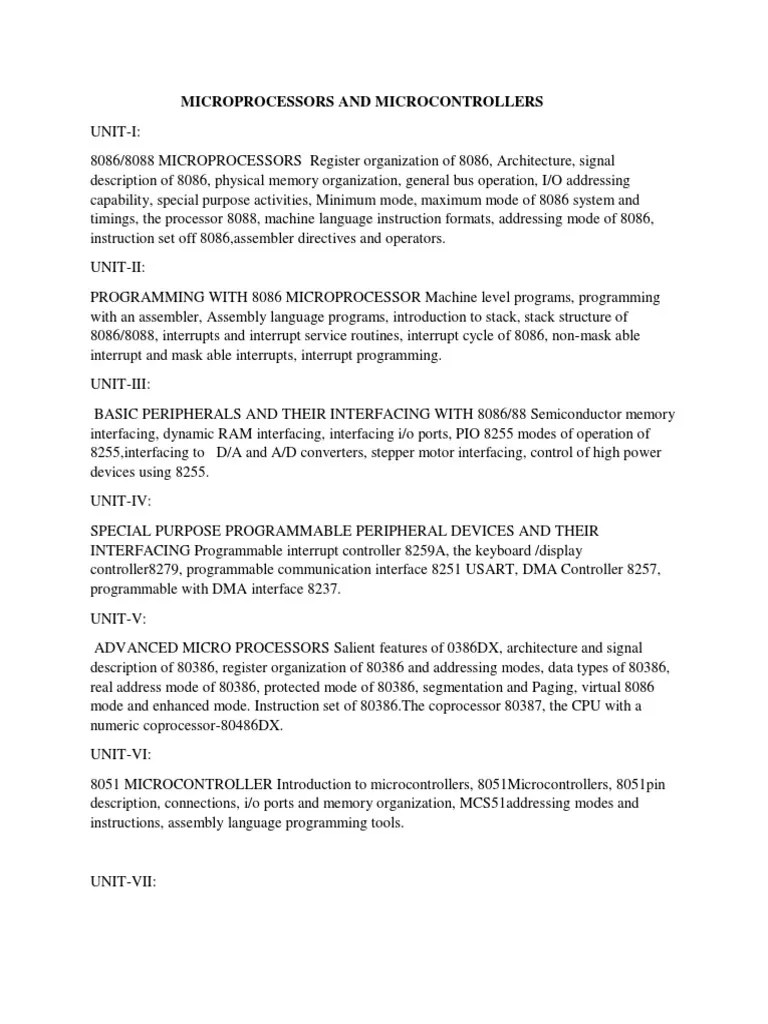 Iii Ii Ece MPMC PDF Microcontroller Arm Architecture