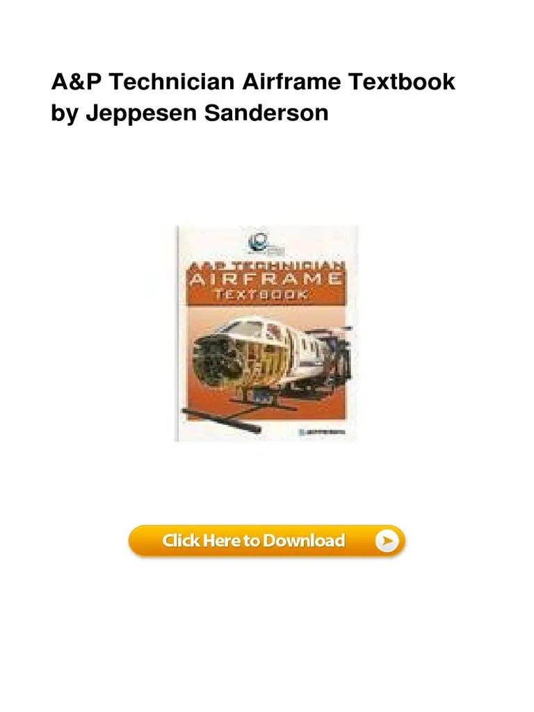 A P Technician Airframe Textbook by Jepp PDF