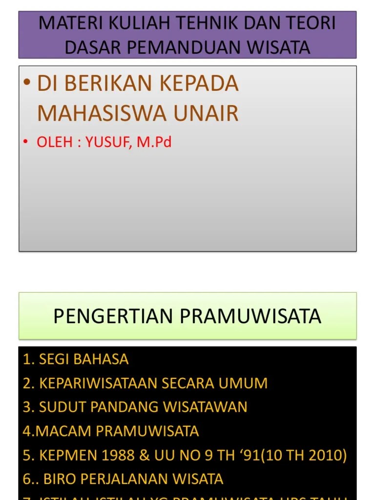 Materi 4-Pengertian Macam Istilah Guide | PDF