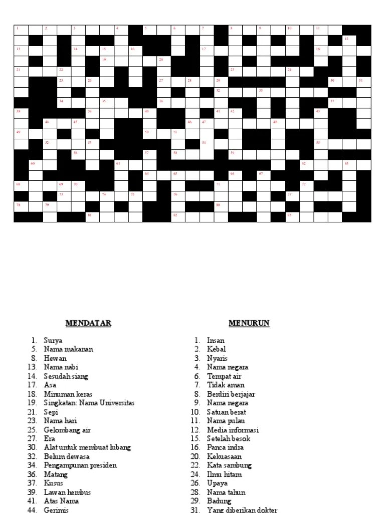 Tekateki silang asik...