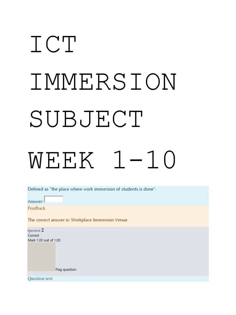 ICTIMMERSIONSUBJECT.docx Employment Cognition