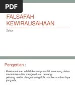 Falsafah Kewirausahaan | PDF