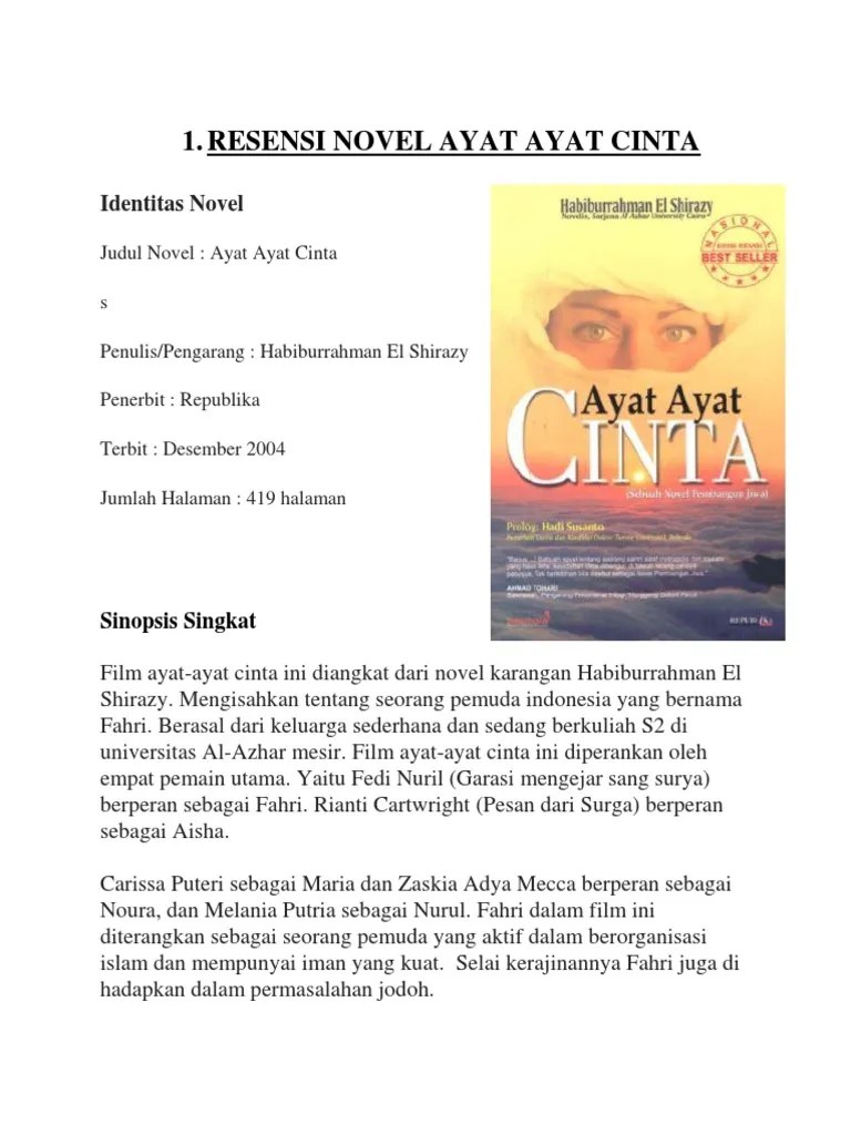 resensi novel ayatayat cinta