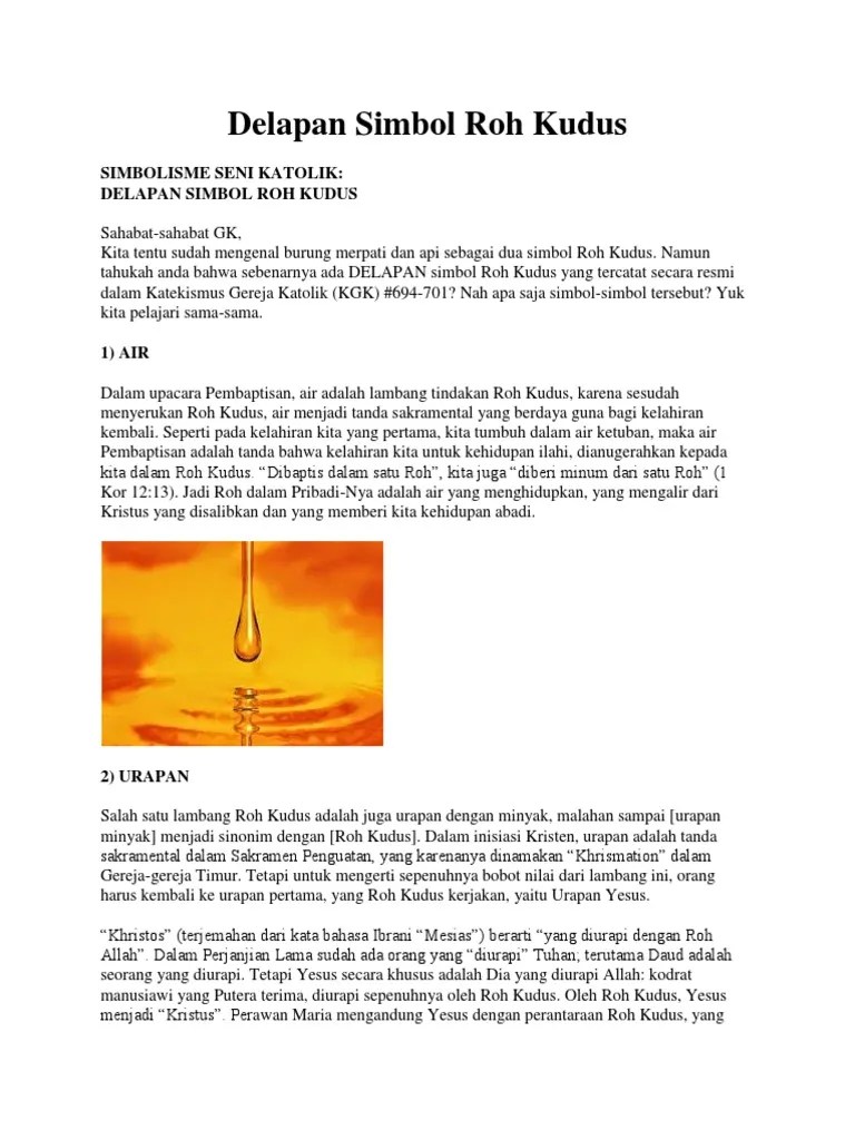 Delapan Simbol Roh Kudus | PDF