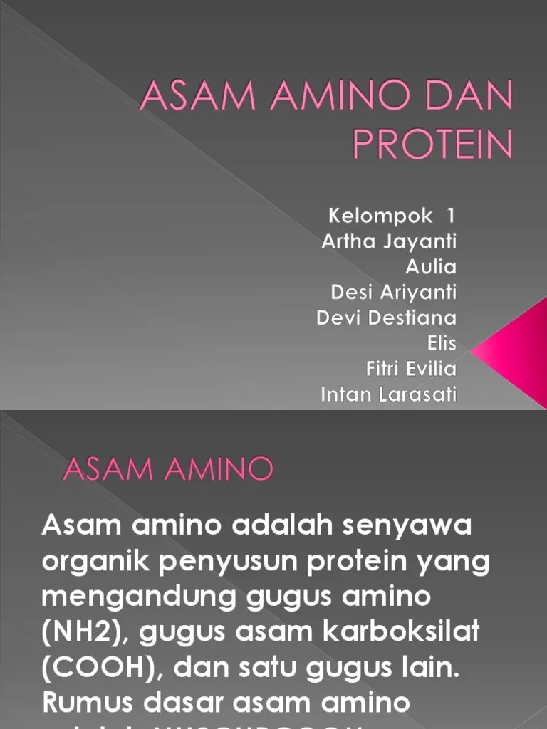 Asam Amino Dan Protein 1