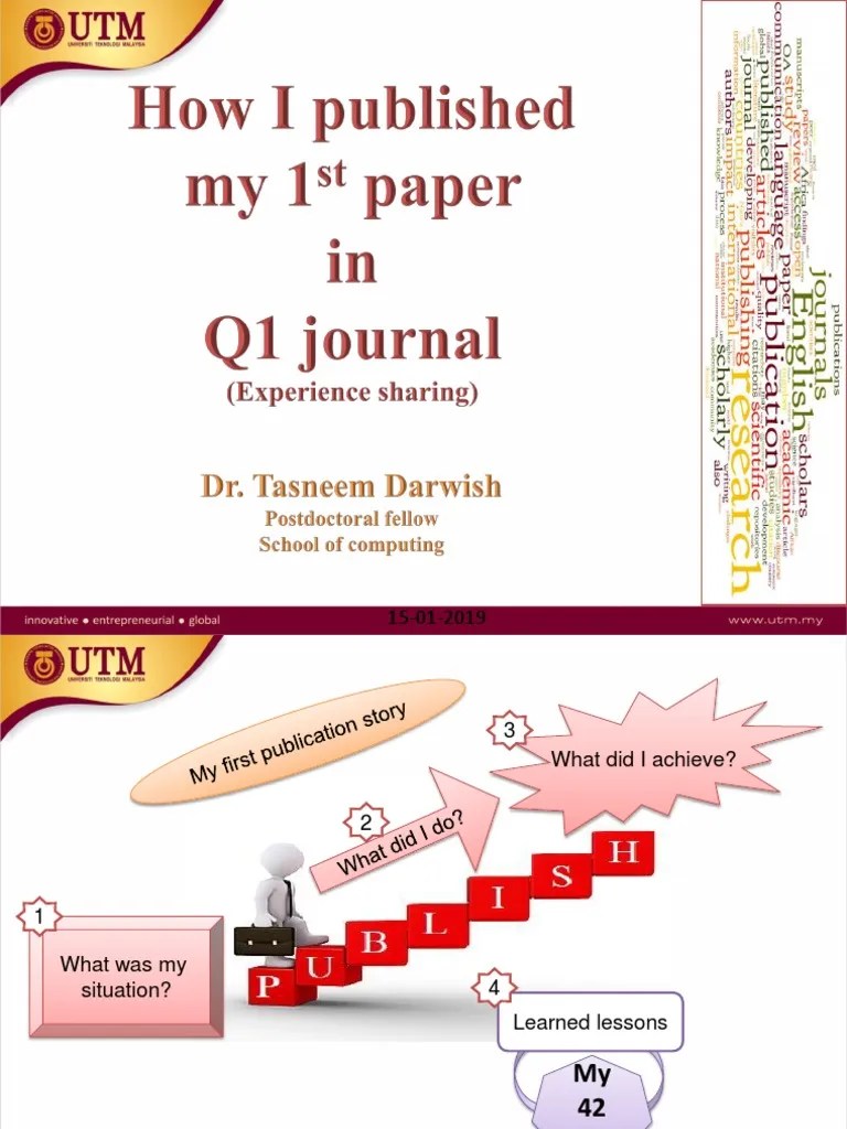 How Did I Publish My First Paper in Q1 Journal PDF Academic Journal