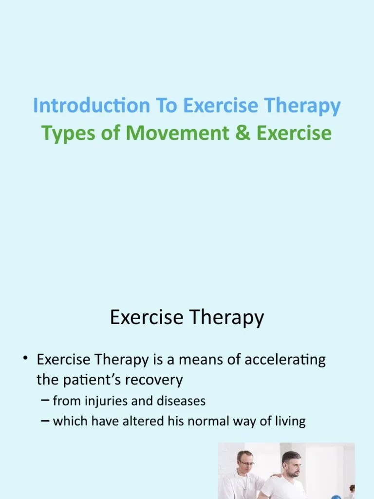 Types of Movement &, Exercise PDF Physical Therapy Muscle