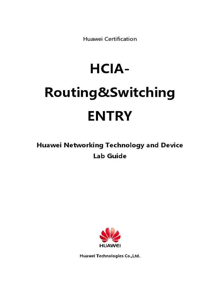 HCIARouting & Switching Entry Lab Guide V2.5 PDF Protocol