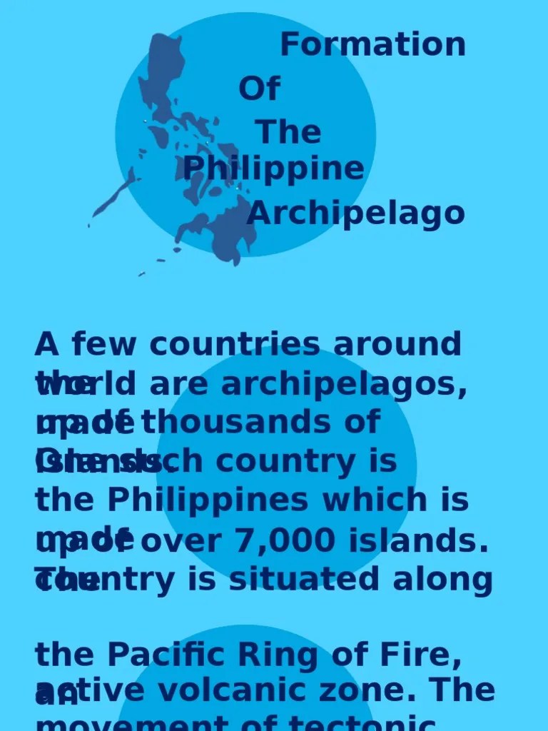 Formation of The Philippine Archipelago PDF