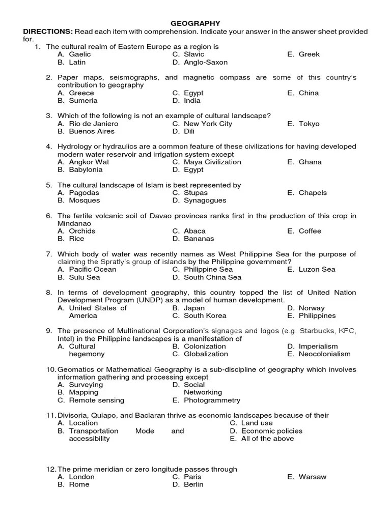 GEOGRAPHYQUESTIONNAIRE.docx Longitude Latitude