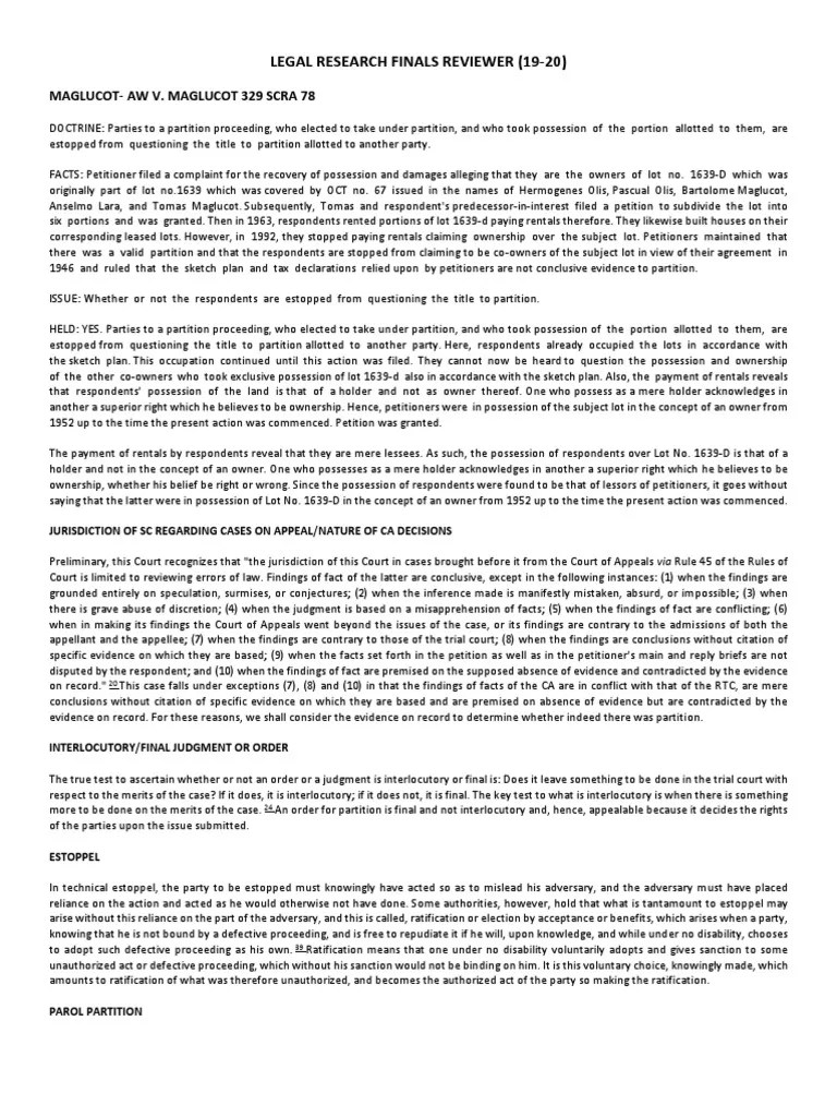 Reviewer Araling Panlipunan Download Free PDF Statute Of Limitations Judgment (Law)